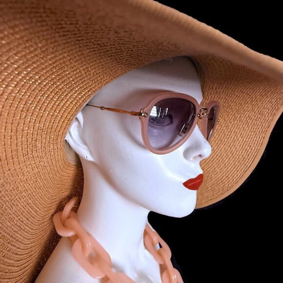 Authentic MIU MIU Occhiali Frames Orchidea Opaque Lenses SUNGLASSES + Bag & Case - Picture 1 of 10